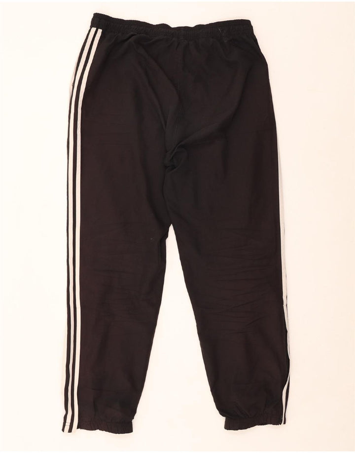 Pantaloni da tuta con grafica ADIDAS da uomo, pantaloni da jogging, grandi, in poliestere nero