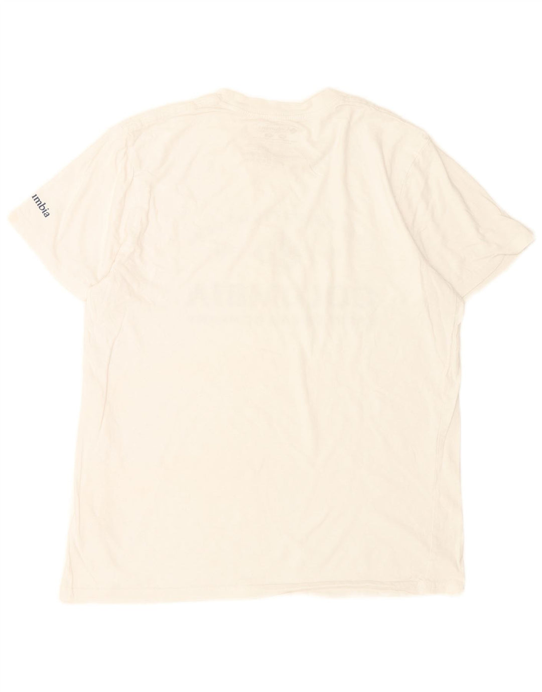 T-shirt grafica da uomo Columbia Top in cotone bianco medio