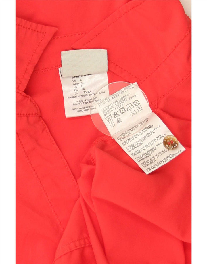 Vestito senza maniche a tubo da donna Jack Wolfskin UK 16 Large Rosso Poliestere
