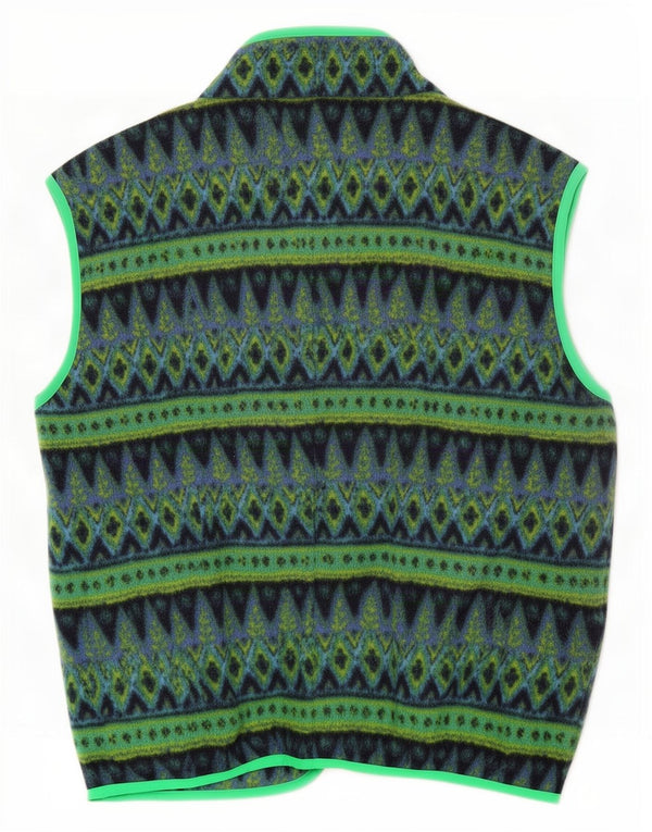 Gilet in pile da uomo Invicta UK 40 grande poliestere geometrico verde
