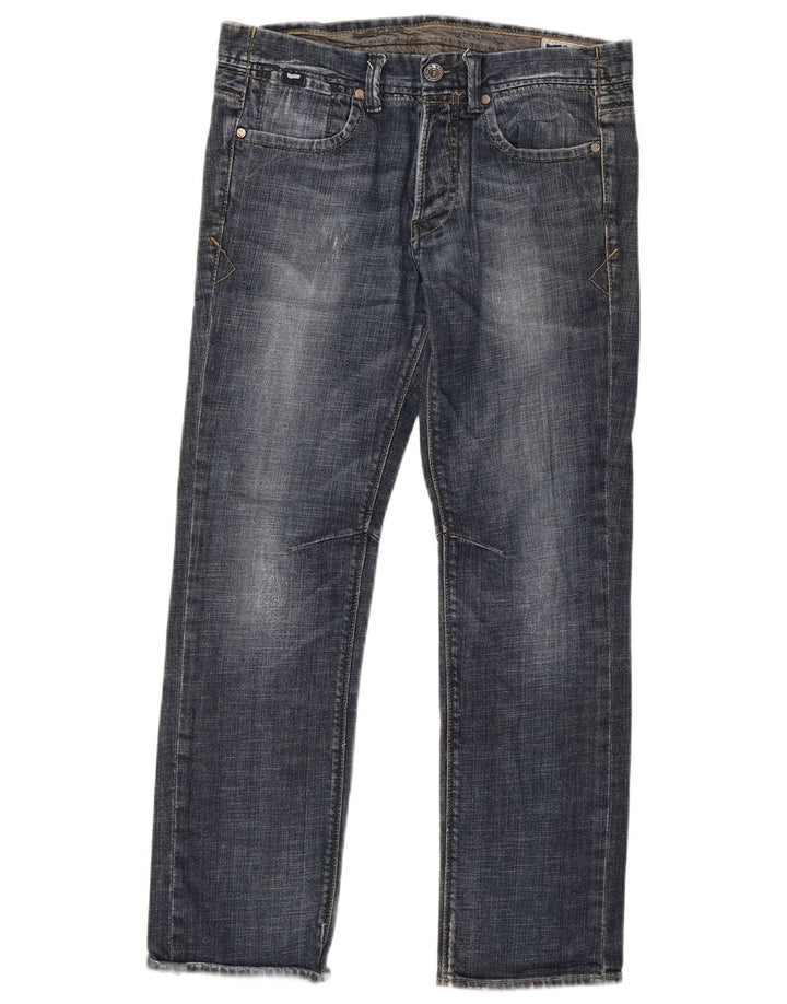 Jeans dritti da uomo Gas W34 L32 in cotone blu navy
