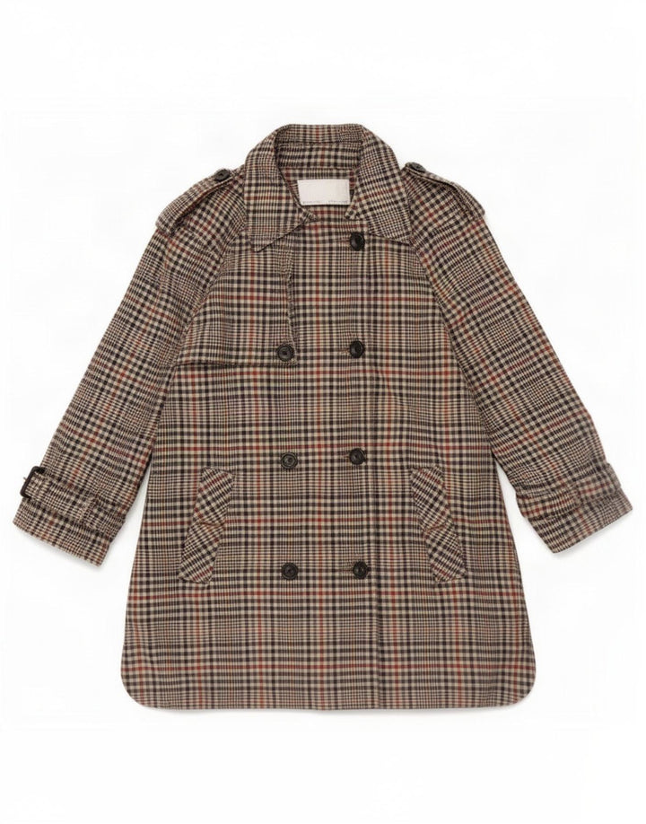 Trench da donna Zara UK 14 pied de poule medio multicolore