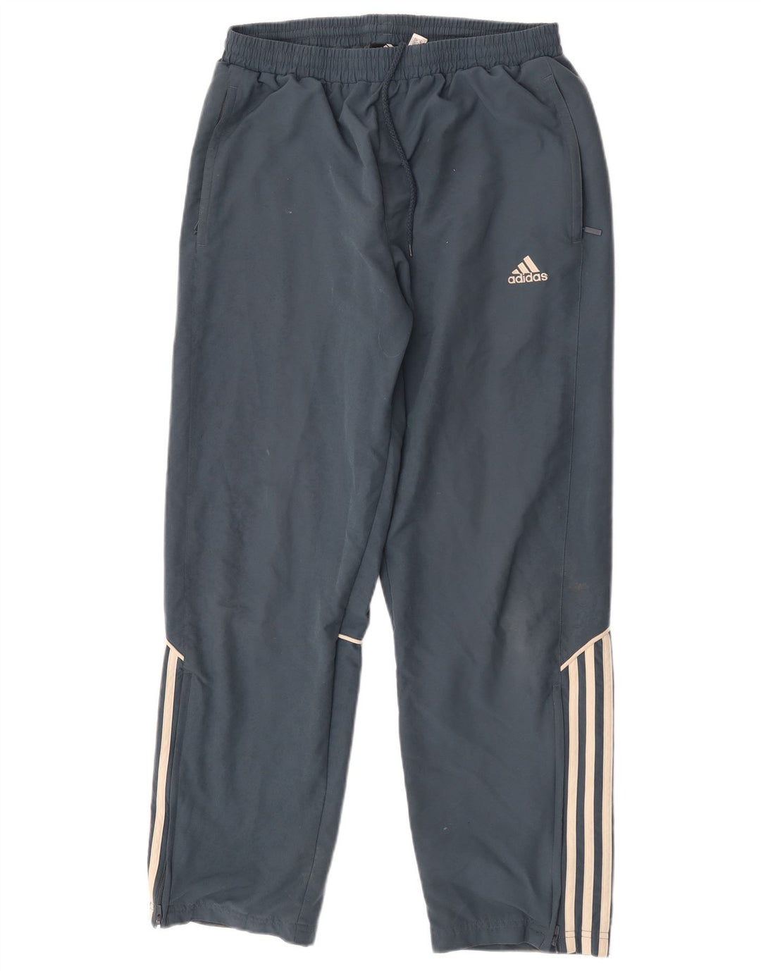 Pantaloni da tuta da uomo Adidas in poliestere blu medio