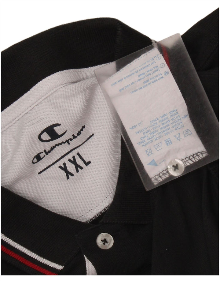 Polo da uomo Champion 2XL cotone nero