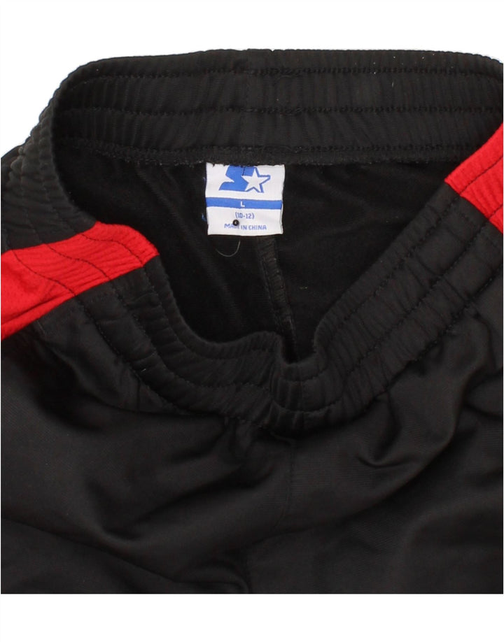 STARTER Boys Tracksuit Trousers 10-11 Years Large  Black Colourblock Vintage Starter and Second-Hand Starter from Messina Hembry 