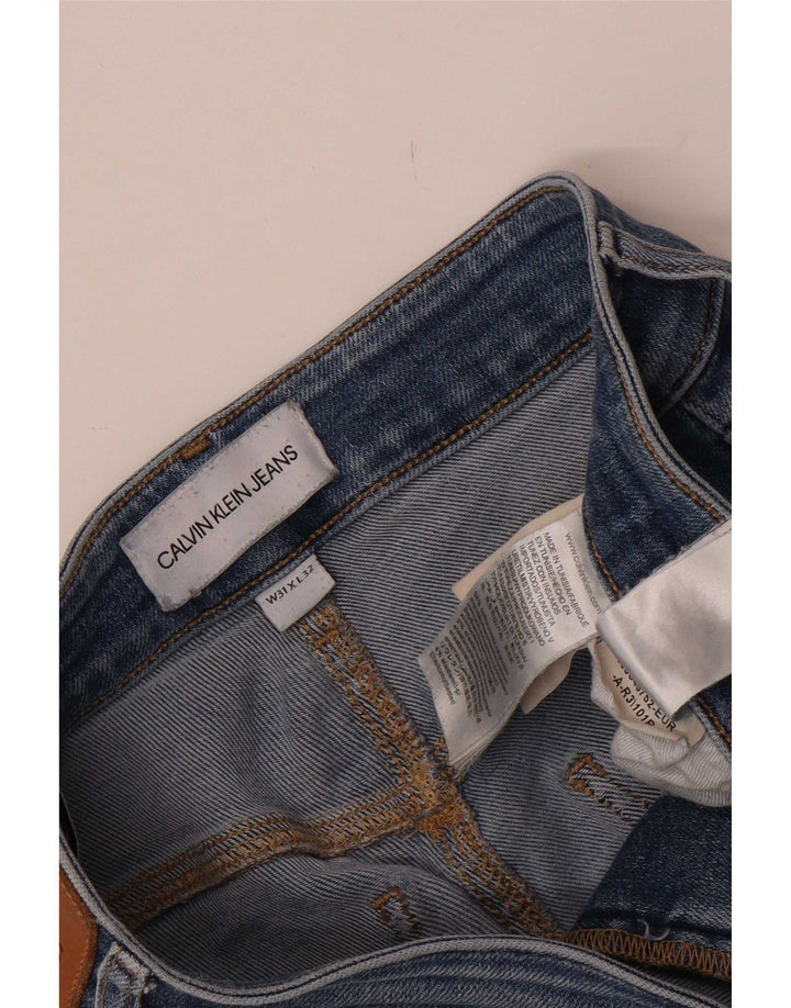 Jeans slim da uomo Calvin Klein W31 L32 cotone blu