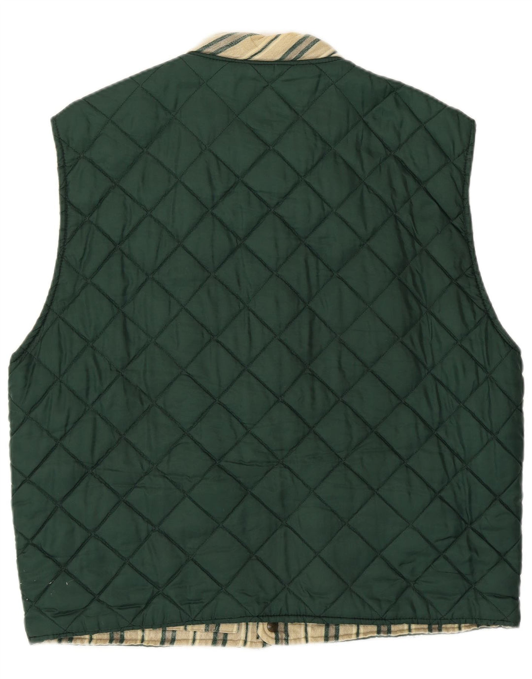 Gilet trapuntato reversibile da uomo creativo UK 40 grande verde