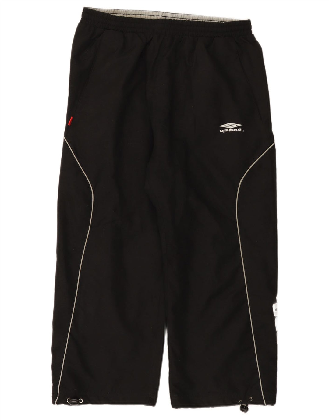Pantaloni da tuta con grafica Umbro da uomo, poliestere nero medio