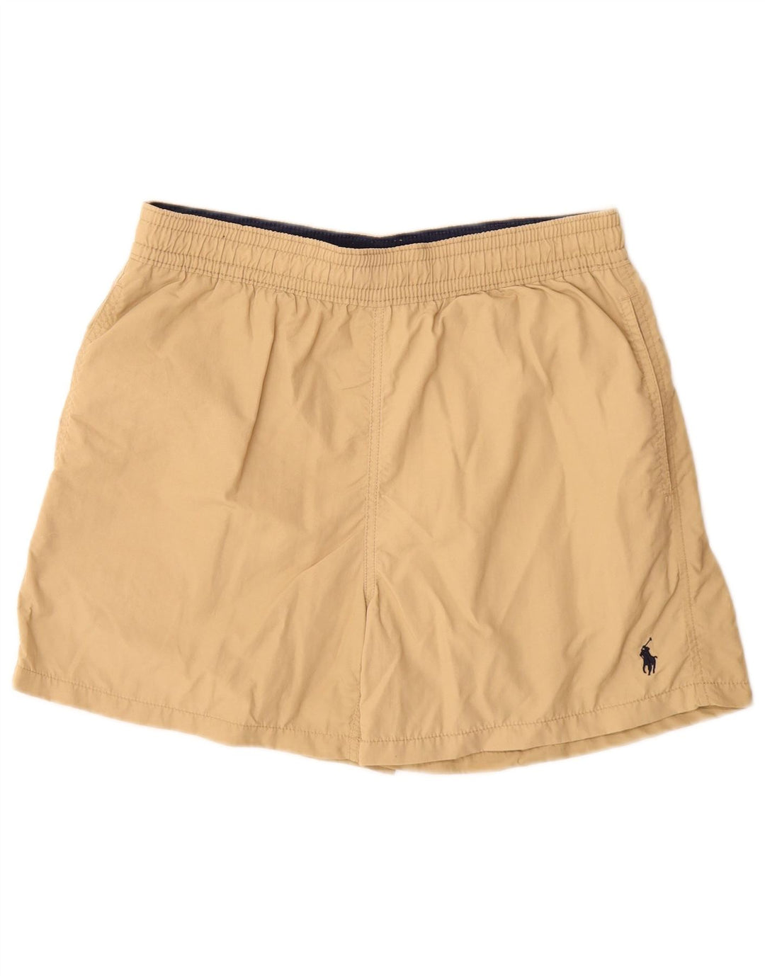 Pantaloncini da bagno da uomo Polo Ralph Lauren piccoli in nylon beige