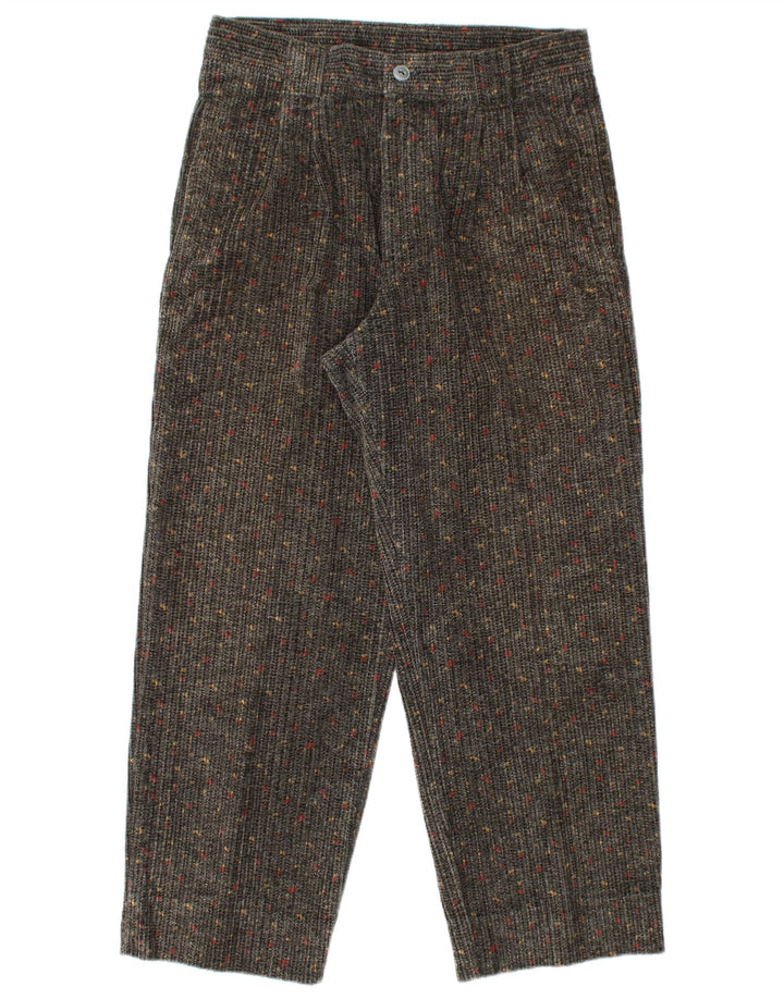 Pantaloni da donna in velluto a coste a vita alta CARRERA IT 50 Large W34 L27 Grigio