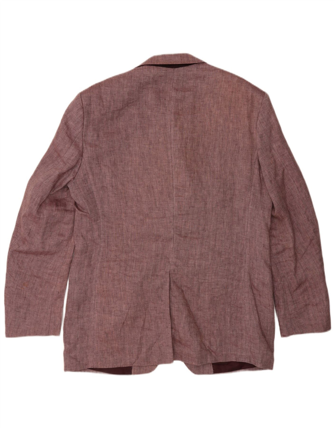 Giacca blazer a 2 bottoni da uomo Marks & Spencer UK 40 rosa medio a spina di pesce
