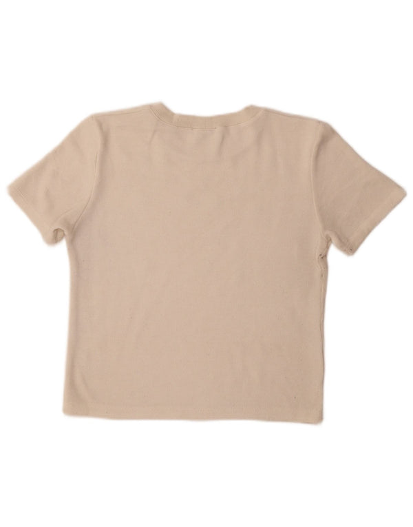 T-shirt Zara da donna Top UK 12 beige medio