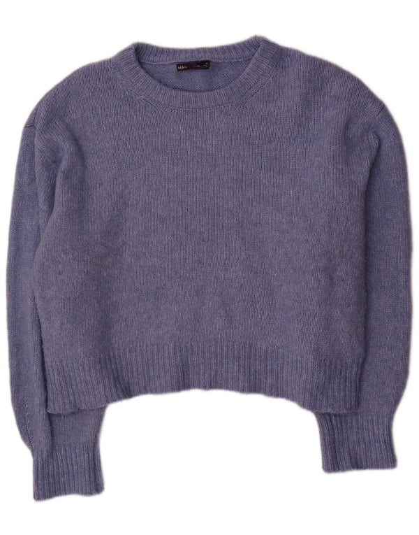Maglione da donna Marks & Spencer con scollo a barca corto UK 18 XL Blu