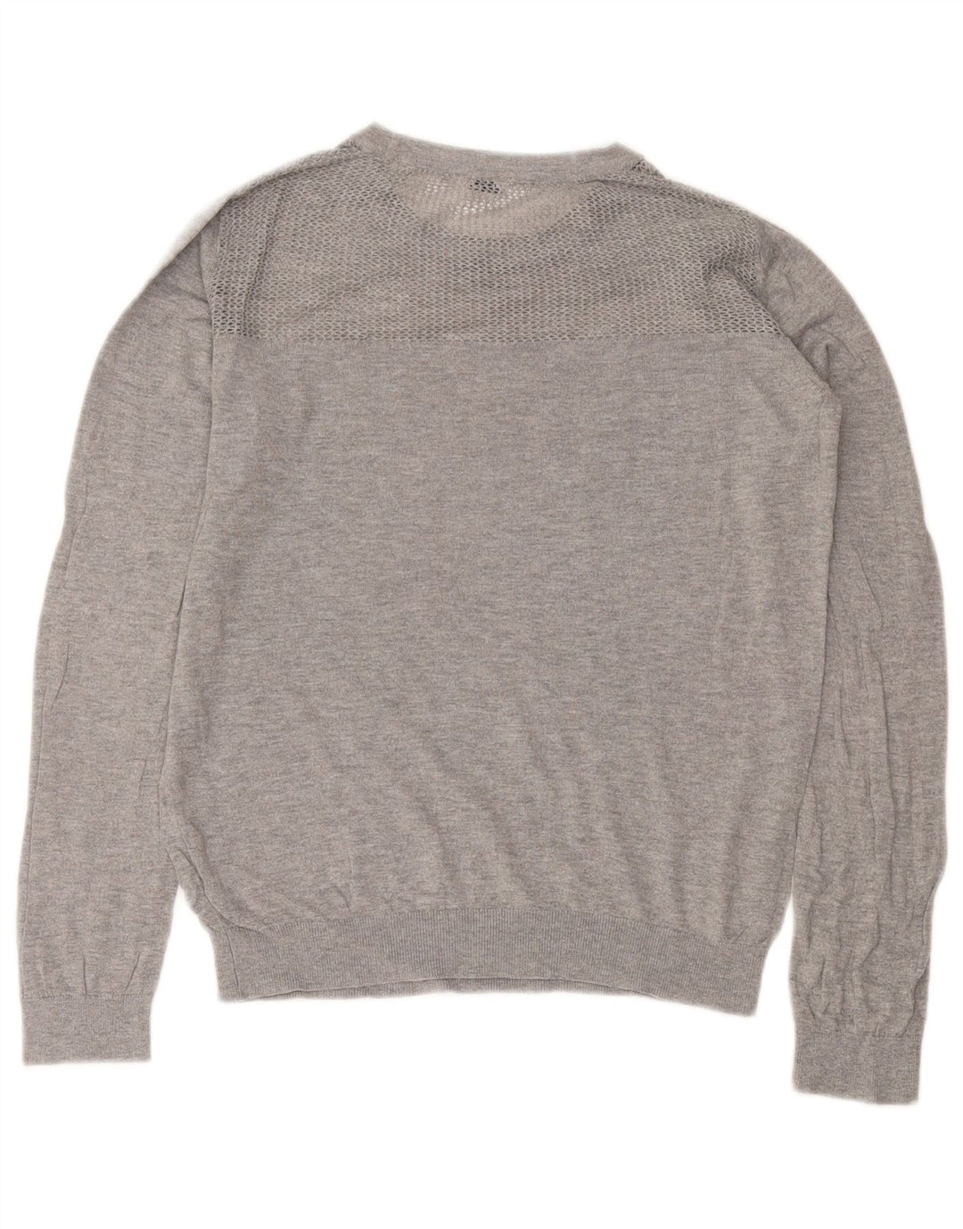 Maglione maglione girocollo da donna Jack Wills UK 12 Cotone grigio medio