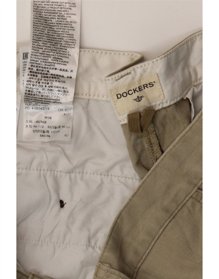 DOCKERS Pantaloncini cargo da uomo W38 XL Cotone beige