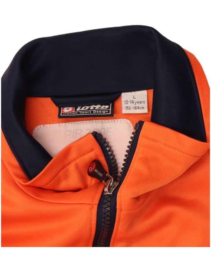 Giacca da tuta da ragazzo Lotto 13-14 anni Large Orange Colourblock