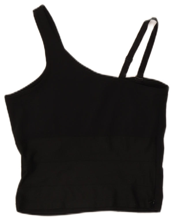 Canotta corta Nike da donna UK 8 piccola nera