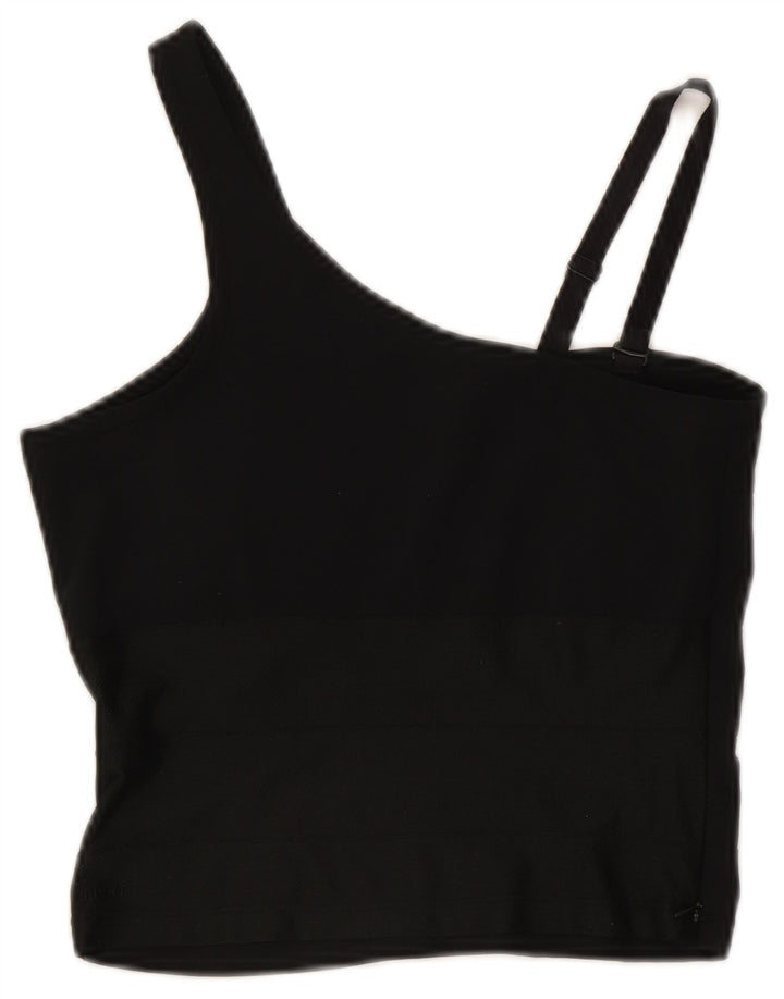 Canotta corta Nike da donna UK 8 piccola nera
