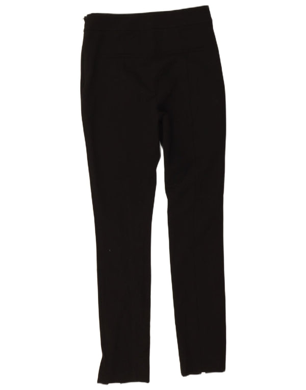 Pantaloni casual slim da donna Reiss UK 10 Small W28 L30 Poliestere nero