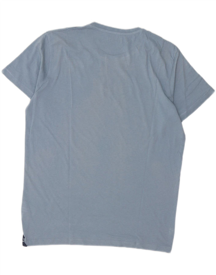 T-shirt grafica da uomo Avirex Top grande in cotone blu