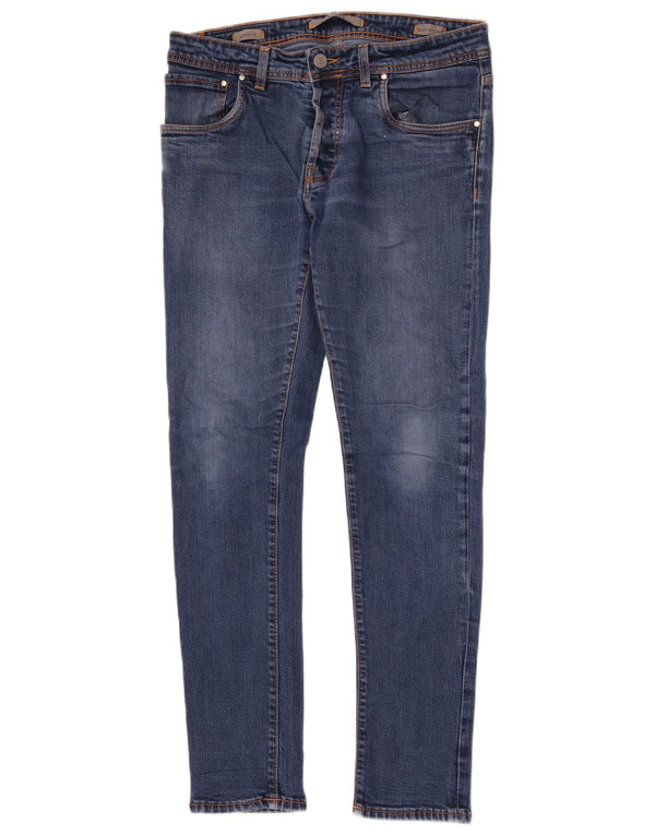 Jeans Skinny Uomo Liu Jo W36 L32 Blu Cotone