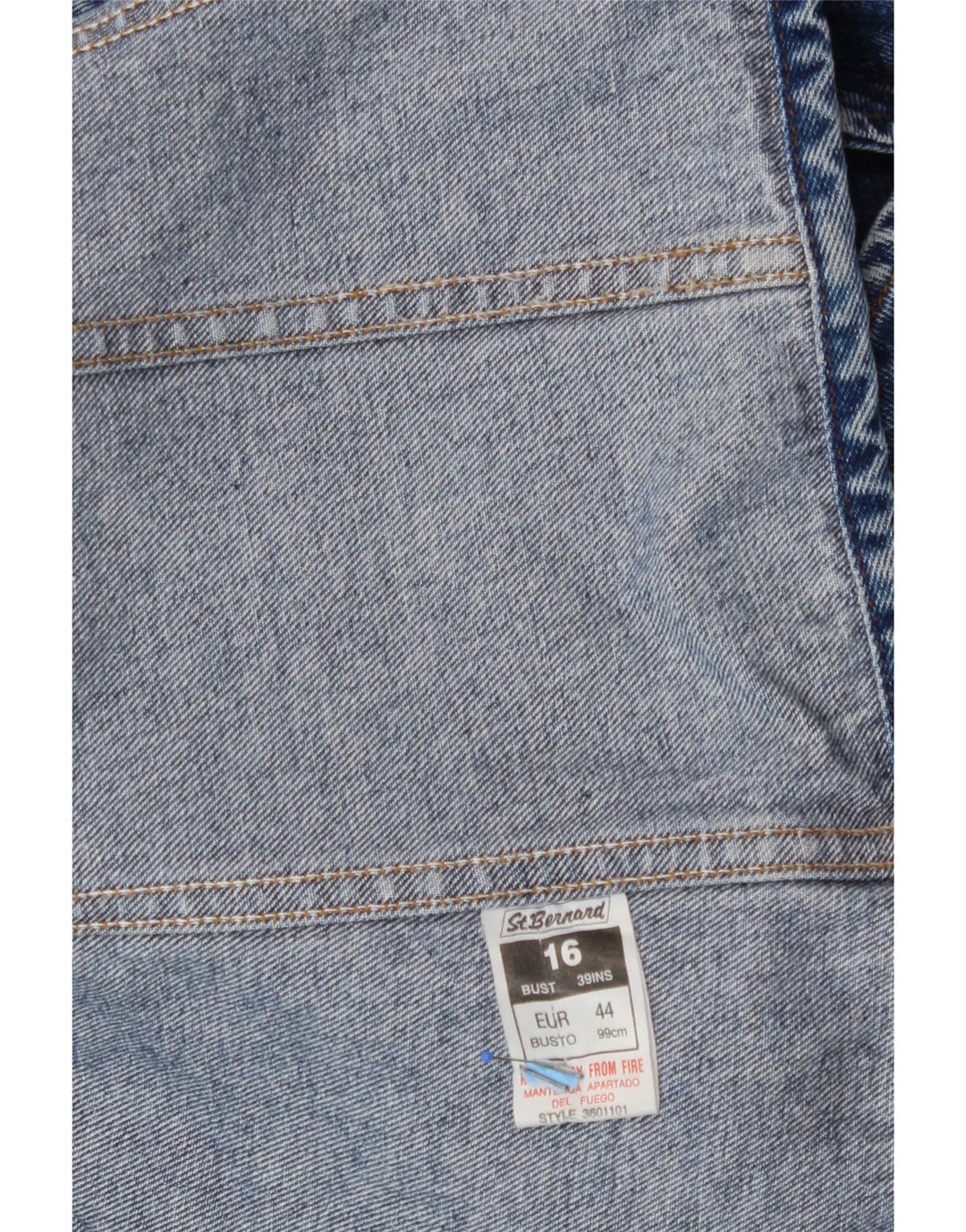 ST. BERNARD Womens Oversized Denim Jacket UK 16 Large Blue Cotton Vintage St. Bernard and Second-Hand St. Bernard from Messina Hembry 