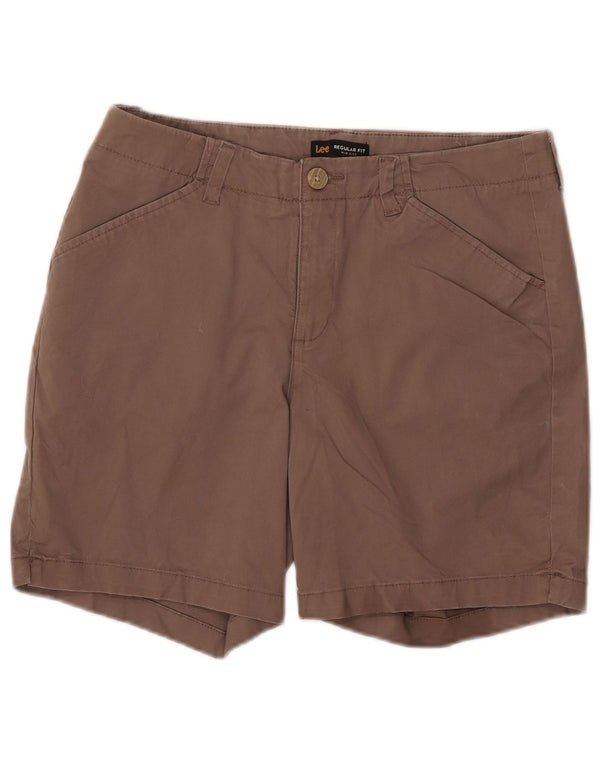 Pantaloncini chino da donna a vita media con vestibilità regolare LEE US 12 Large W32 in cotone marrone