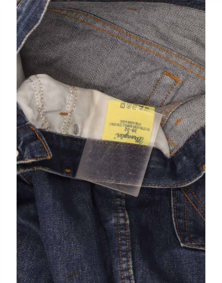 Jeans dritti da uomo Wrangler W36 L32 cotone blu