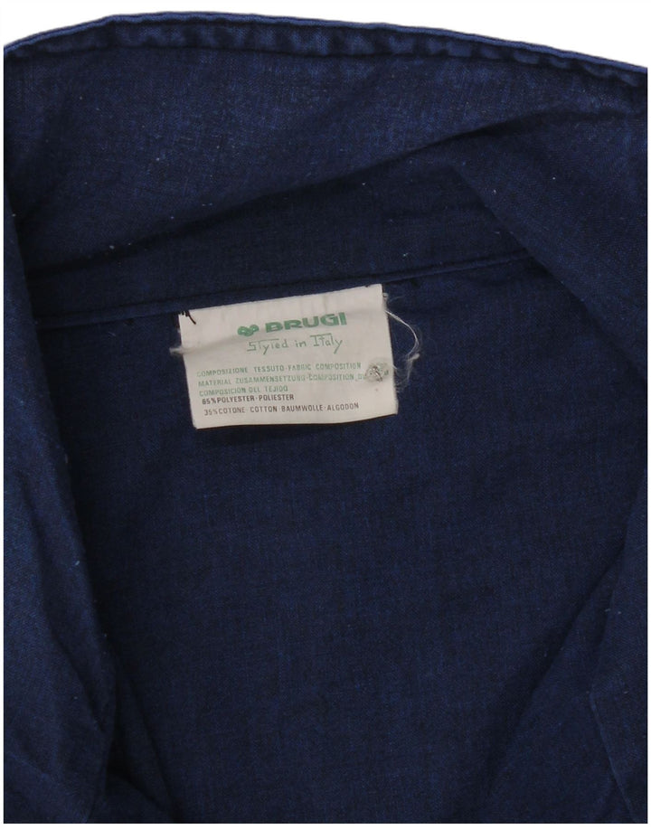 Giubbotto bomber da uomo Brugi UK 40 Large Blu in poliestere color block