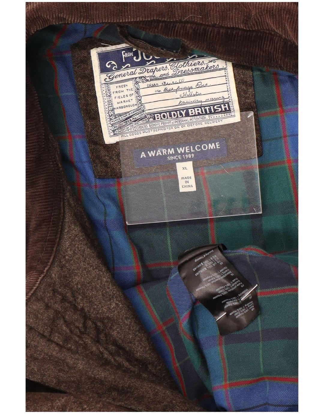 Giacca trapuntata da uomo Joules UK 42 XL poliestere marrone