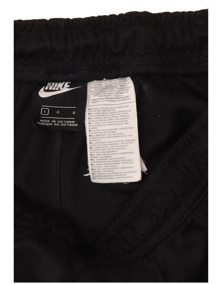 Pantaloni da tuta con grafica Nike da uomo, grandi, in poliestere nero