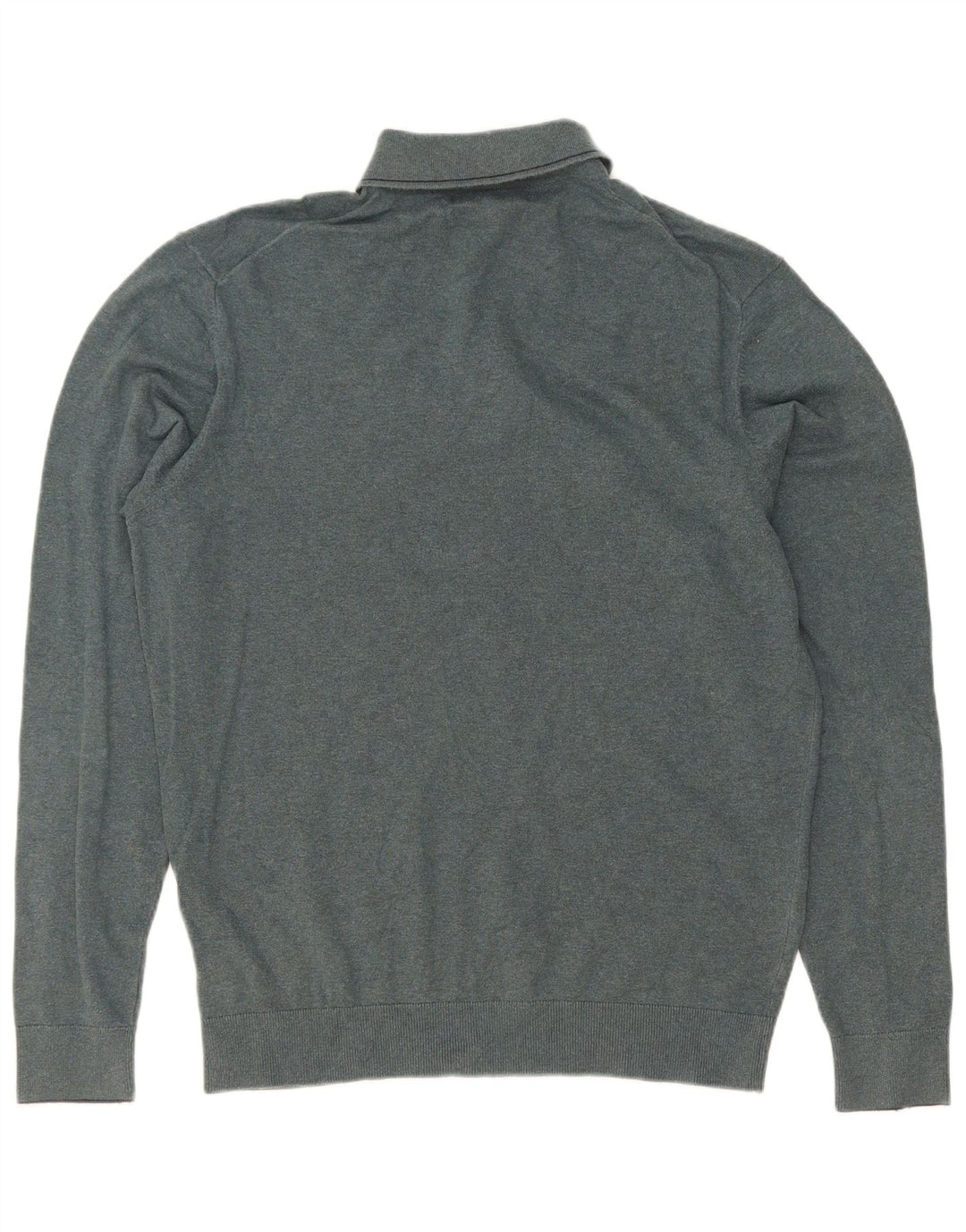 Maglione da uomo Marks & Spencer con collo alto in cotone verde medio