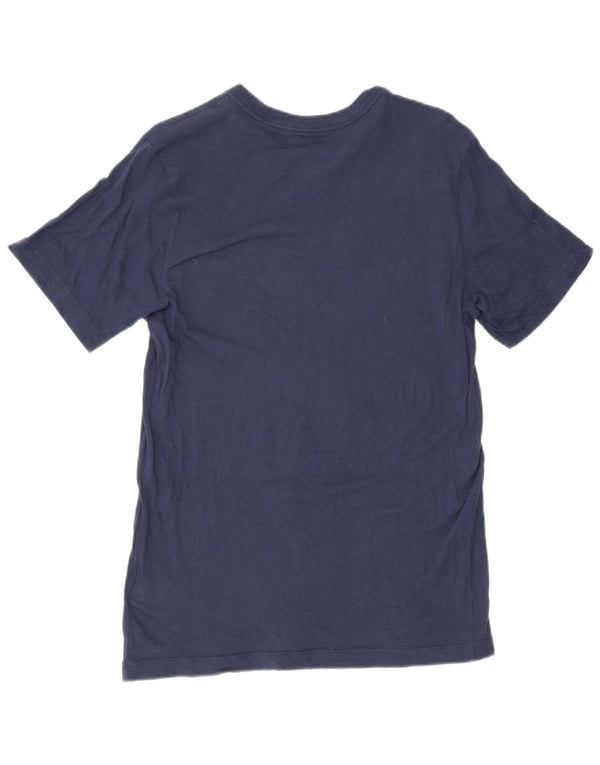 T-shirt grafica da uomo Nike Top Small in cotone blu navy