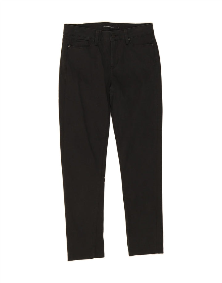 CALVIN KLEIN Womens Slim Jeans US 4 XS W27 L28 Black Cotton Vintage Calvin Klein and Second-Hand Calvin Klein from Messina Hembry 