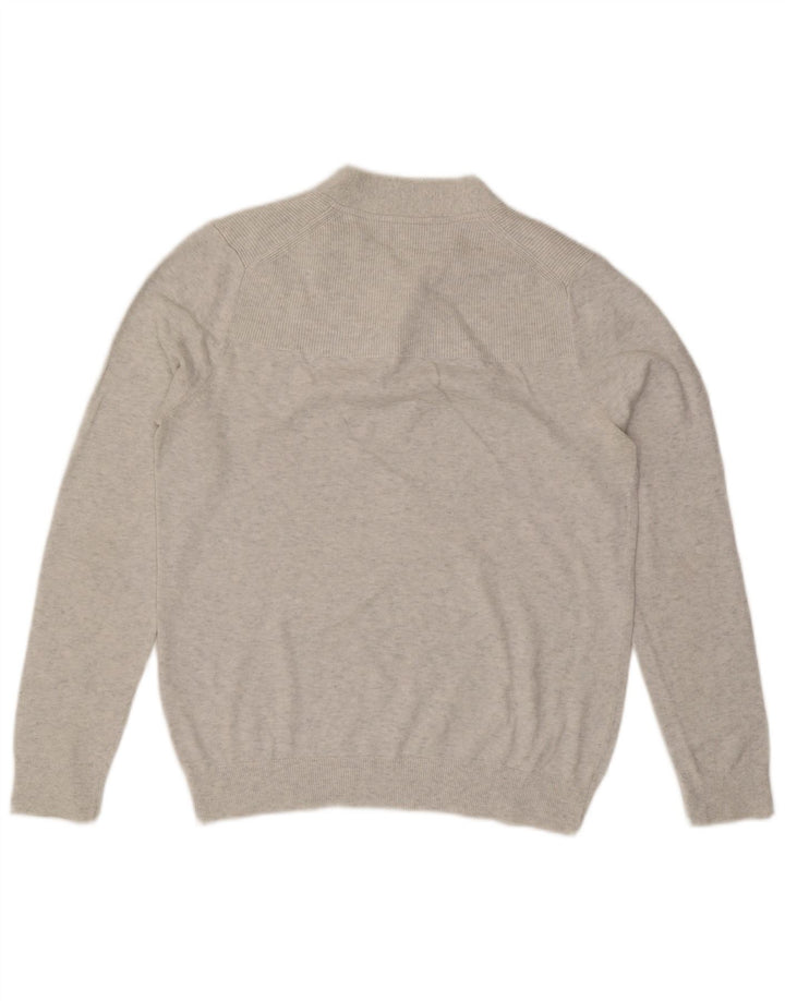 Maglione da uomo con scollo a V Reiss grigio medio screziato