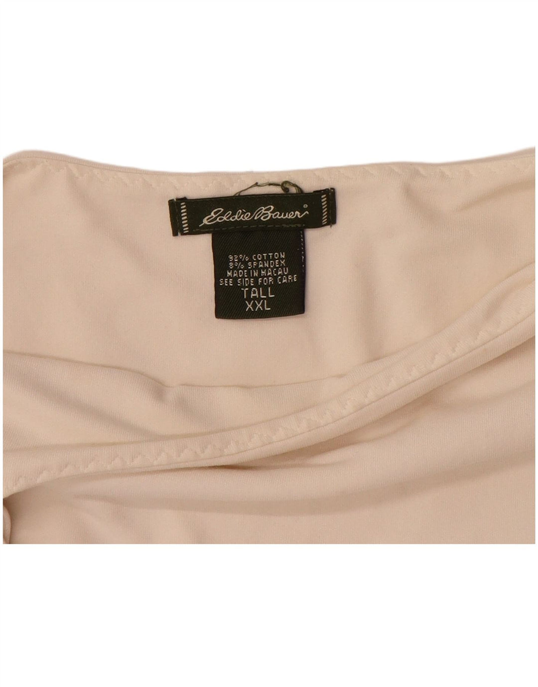 EDDIE BAUER Canotta alta da donna UK 18 XL Cotone bianco sporco