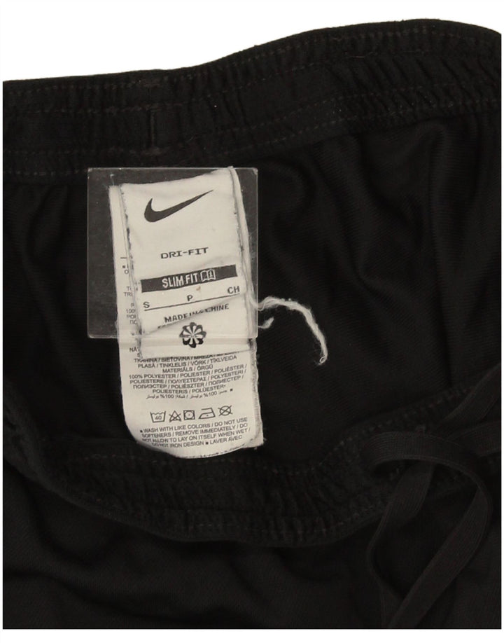 Pantaloni da tuta slim Nike Dri Fit da uomo, piccoli, in poliestere color block nero