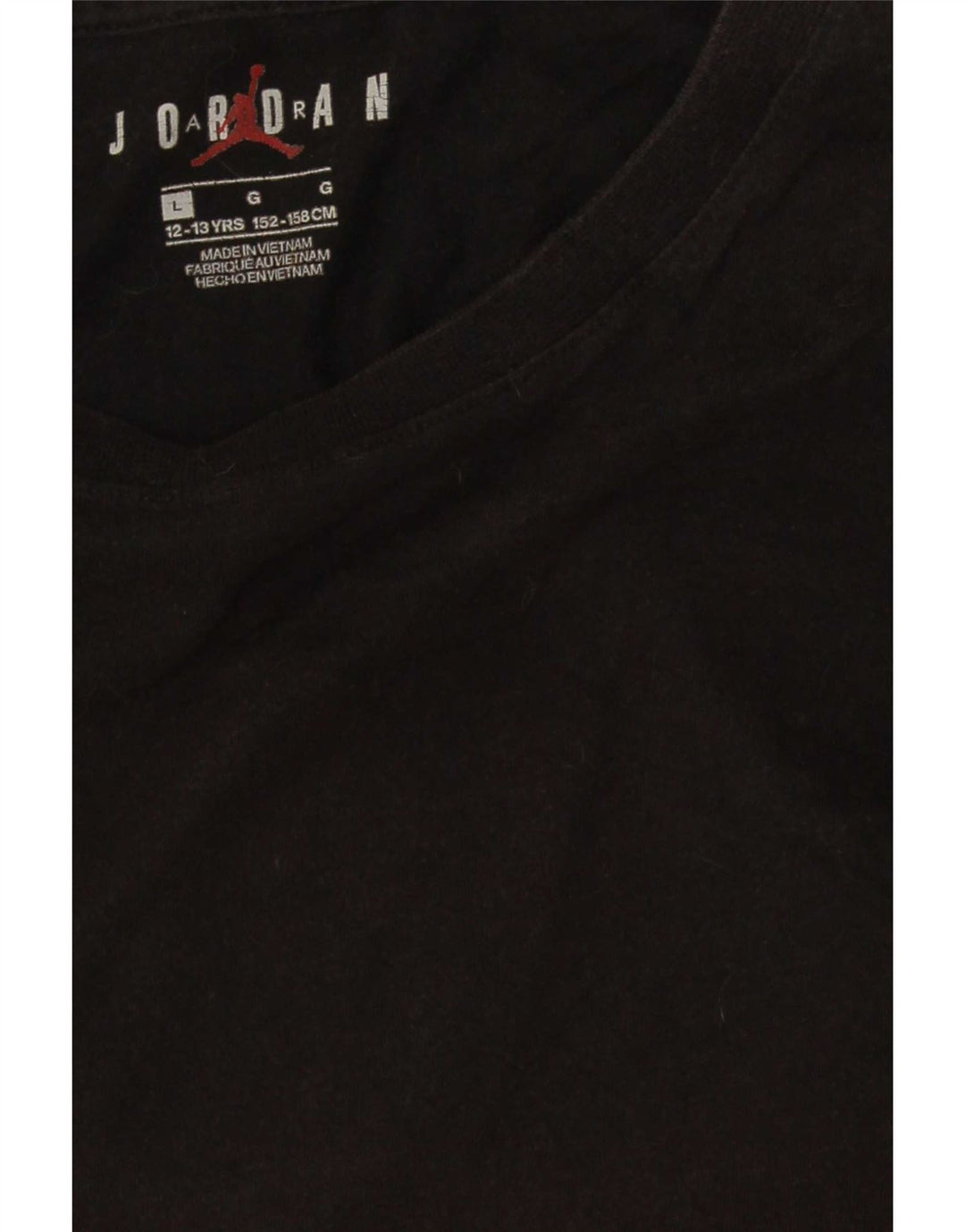 T-shirt grafica regolare Jordan da ragazzo, 12-13 anni, grande, nera