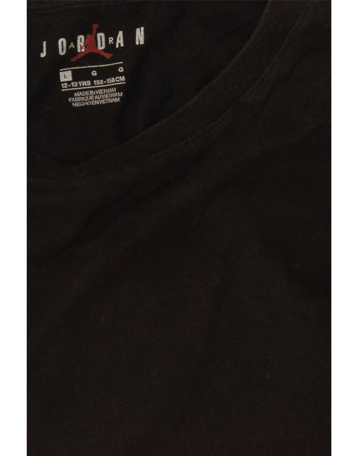 T-shirt grafica regolare Jordan da ragazzo, 12-13 anni, grande, nera
