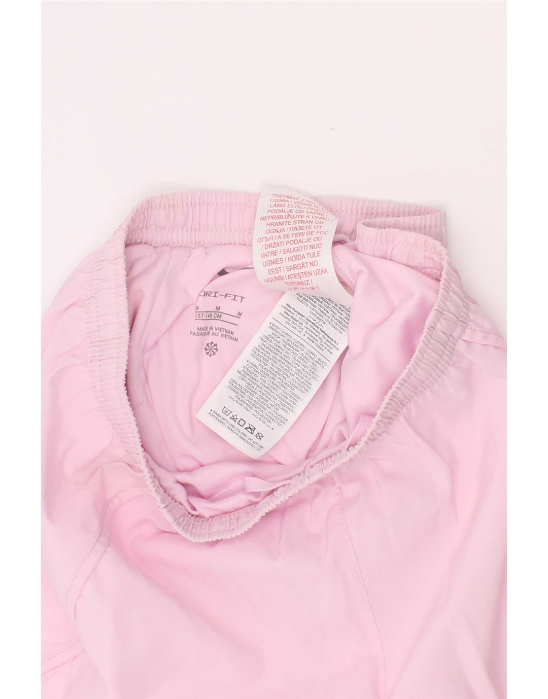 Pantaloncini sportivi Under Armour per ragazze Dri Fit 10-11 anni in poliestere rosa medio