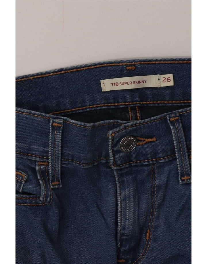 Jeans Levi's 710 Super Skinny da donna W26 L31 Blu