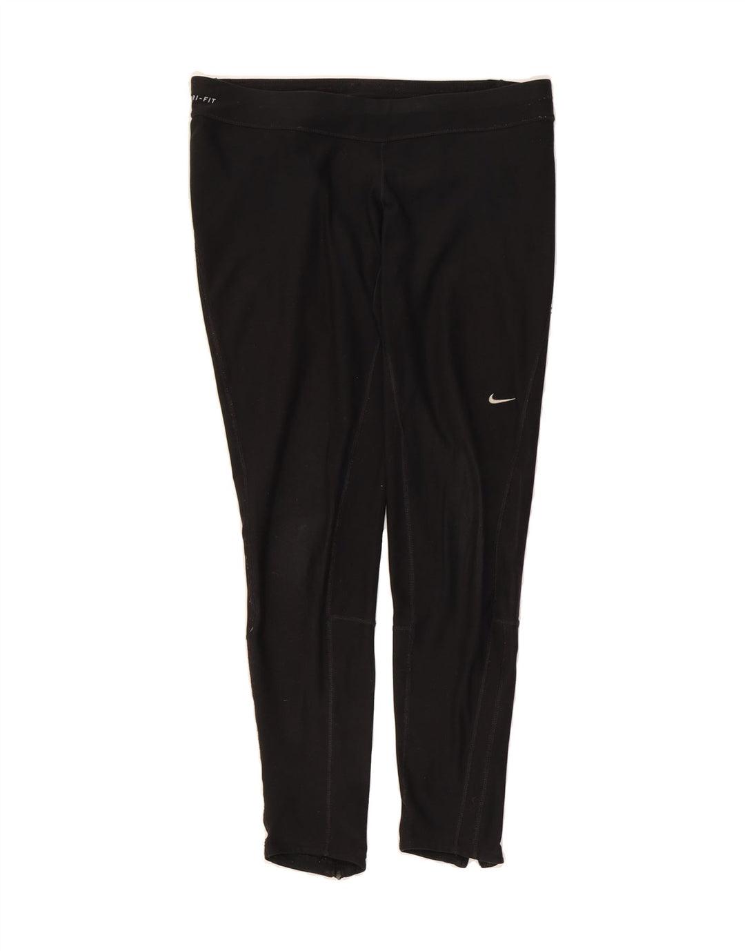 NIKE Womens Dri Fit Leggings UK 14 Large  Black Polyester Vintage Nike and Second-Hand Nike from Messina Hembry 