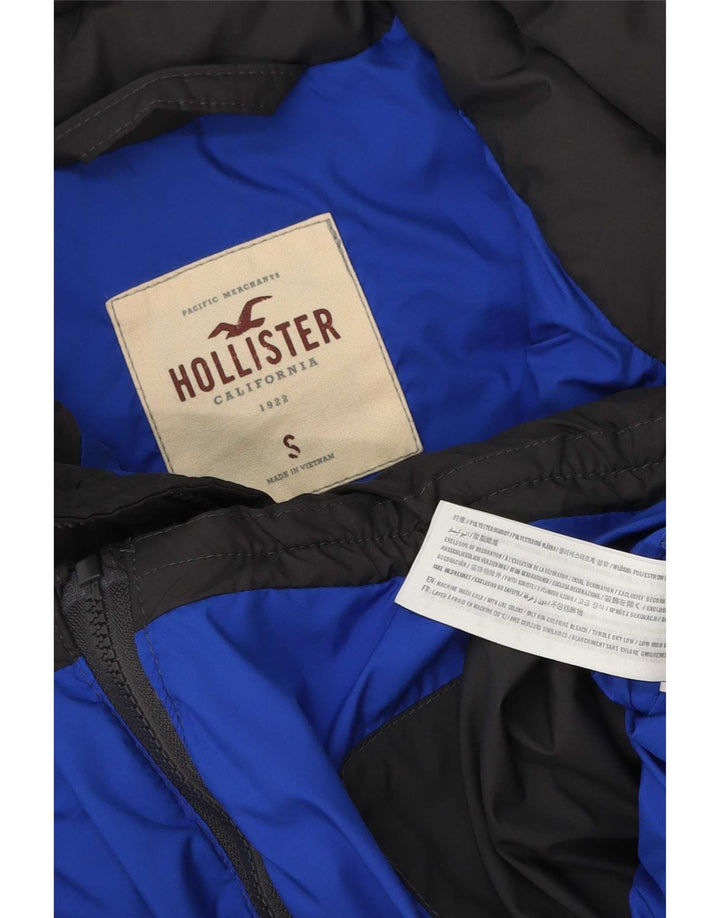 Gilet imbottito da uomo Hollister UK 36 piccolo poliestere grigio