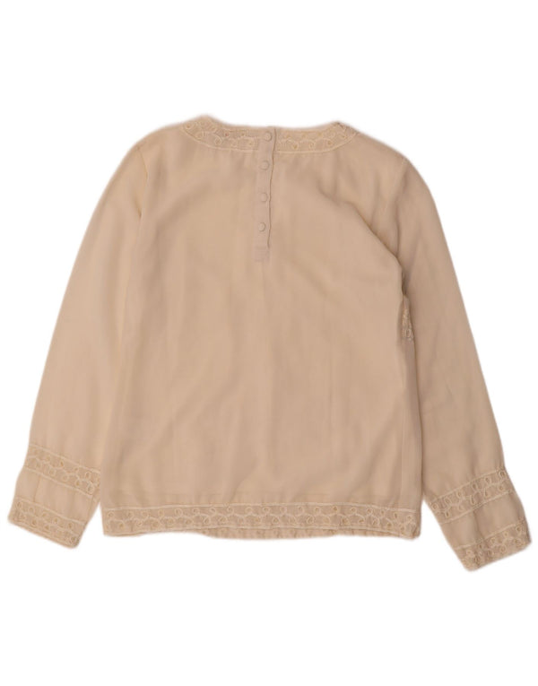 Camicetta a maniche lunghe da donna Awear Top UK 10 Small Poliestere bianco sporco