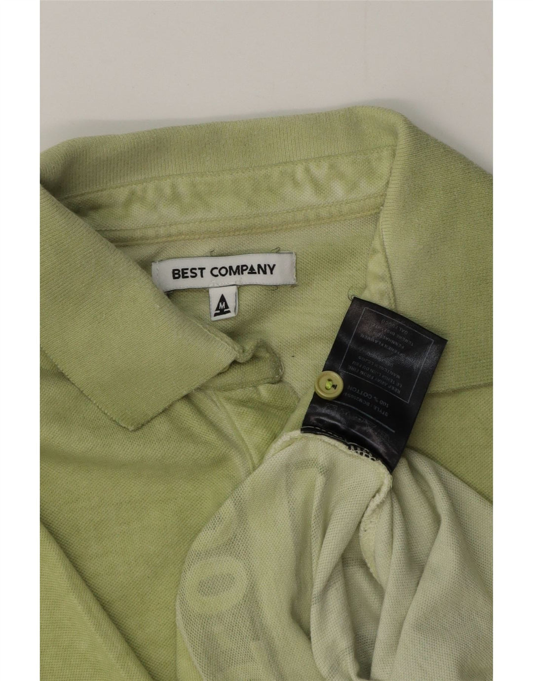 BEST COMPANY Polo grafica da uomo in cotone verde medio