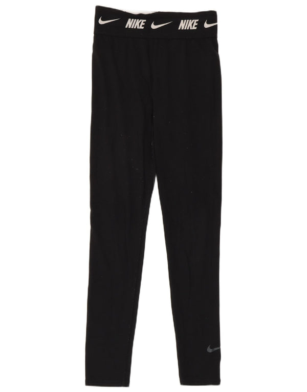 Leggings grafici Nike per ragazze 13-14 anni XL cotone nero