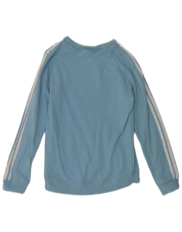 Felpa da donna Adidas Jumper UK 8 Small Blue Cotton Sports