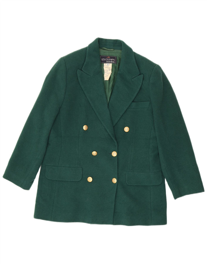 Giacca Blazer Doppiopetto Donna Les Copains IT 48 XL Lana Verde