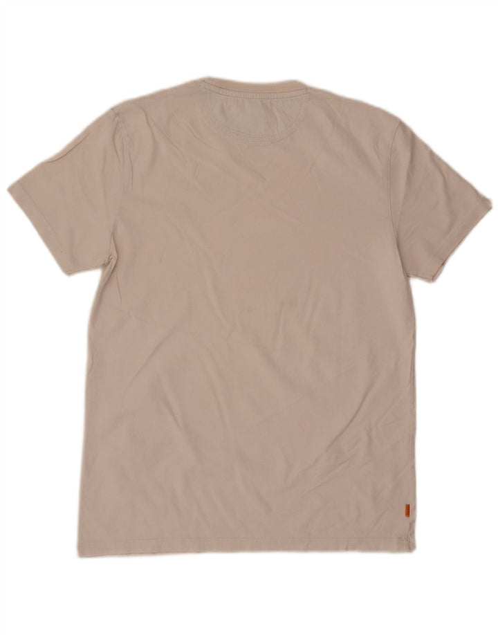 T-shirt da uomo slim fit Timberland media colore bianco sporco
