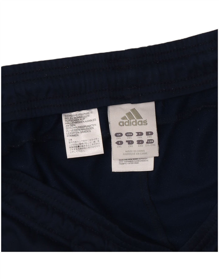 Pantaloni da tuta da uomo Adidas 2XL Poliestere color block blu navy